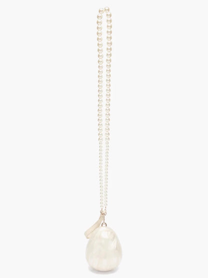 Mini Pearl Beaded Crossbody Handbag for Women