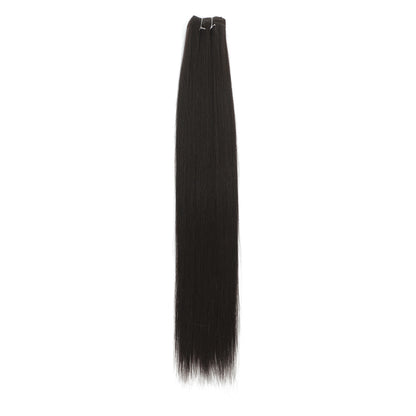 Bone Straight Synthetic Hair Bundles Yaki Weaving