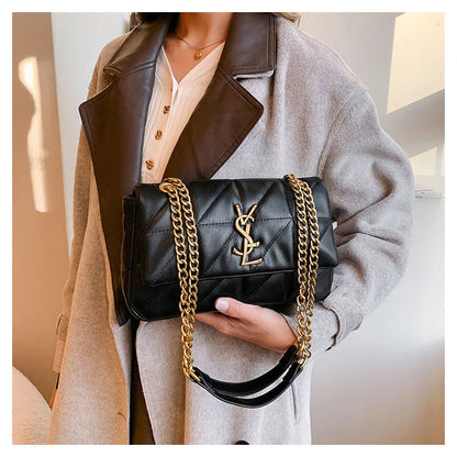 Genuine Leather Mini Square Bag for Women