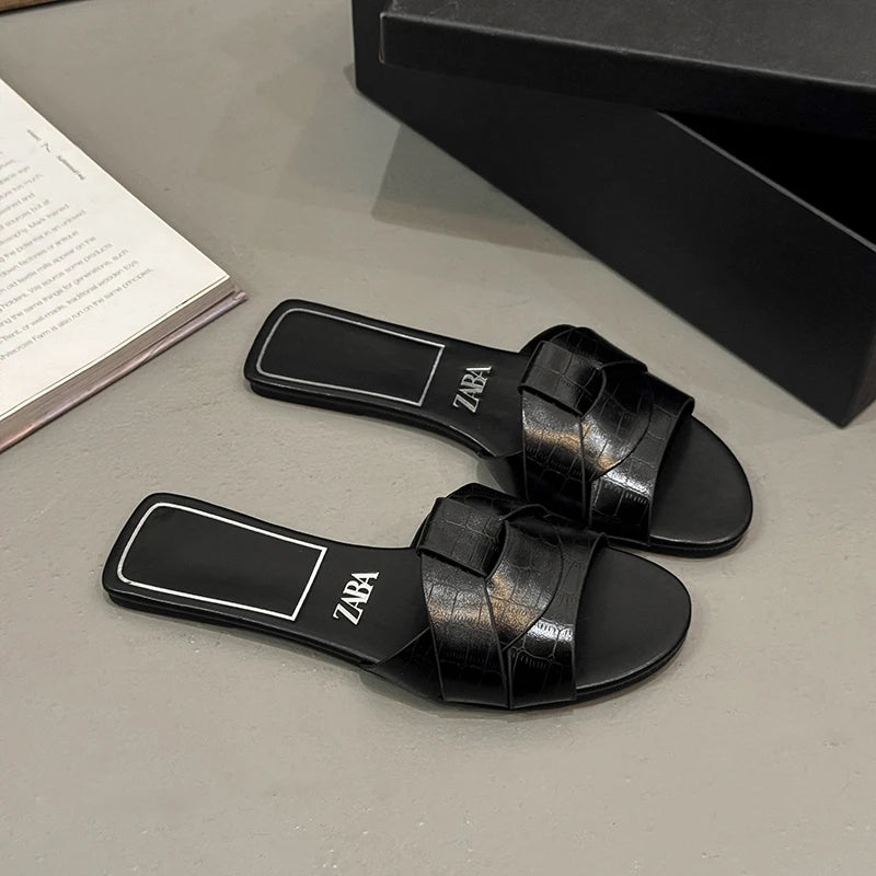 Summer Women's Solid Color PVC Slippers