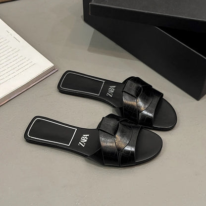 Summer Women's Solid Color PVC Slippers