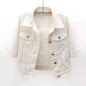 Women Cotton Denim Jacket Casual Spring Autumn Coat