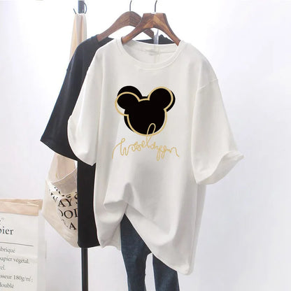 Short Sleeve O-Neck Maternity Cotton Nursing Tee