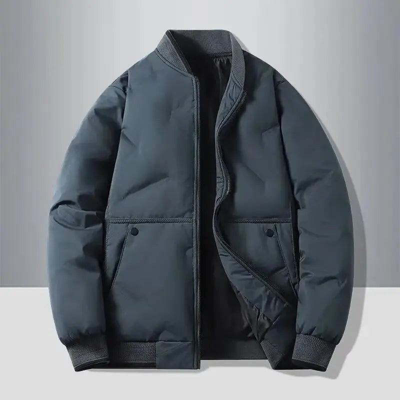 Men's Casual Cotton Baseball Jacket for Autumn and Winter