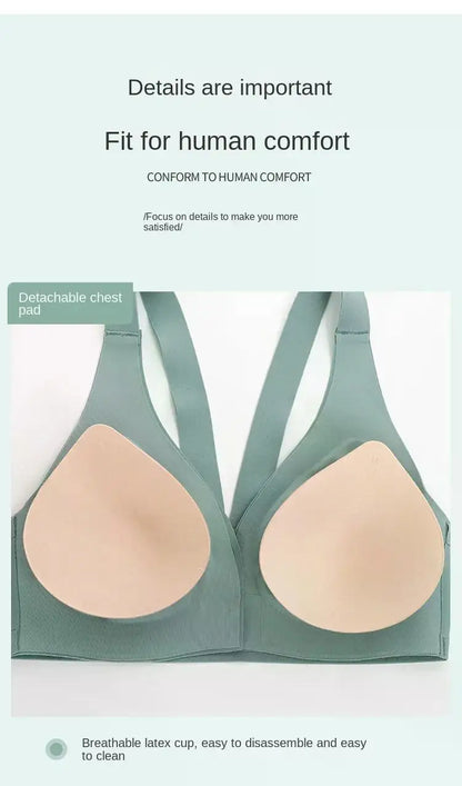 Plus Size Front Closure Sports Bra for Women