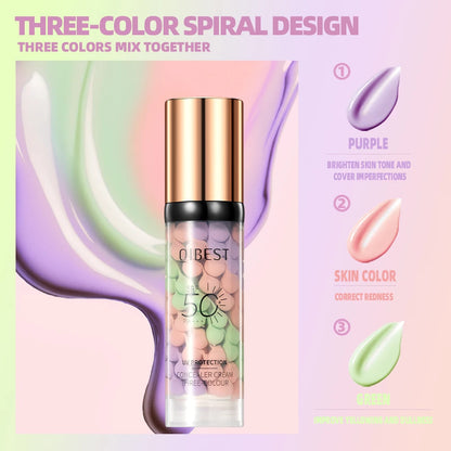 Qibest Three-Color Cream Concealer