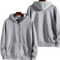 Zipper Hooded Sweatshirt for Men Casual Polyester