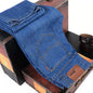 Men's Straight Jeans Comfortable Business Denim Pants