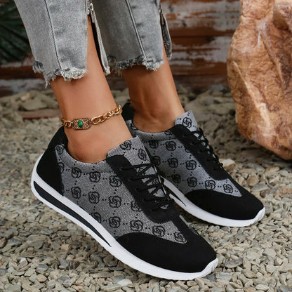 Breathable Cross Strap Sneakers for Women