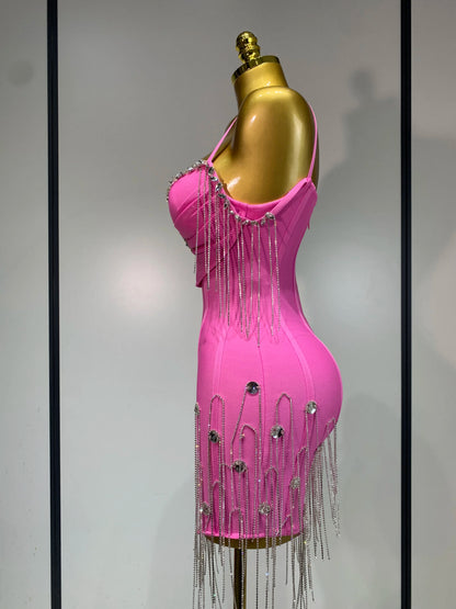 Backless Spaghetti Strap Bodycon Dress for Women