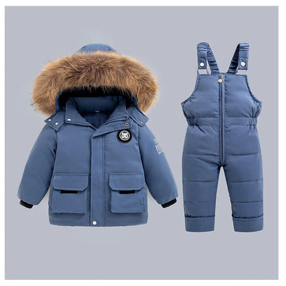Winter Down Jacket for Boys and Girls Thicken Snowsuit