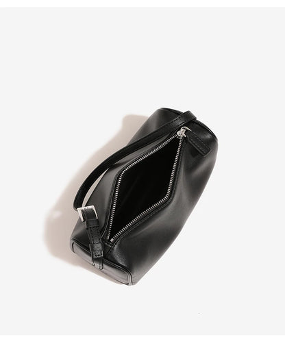 Soft Cowhide Mini Crossbody Bag with Split Leather