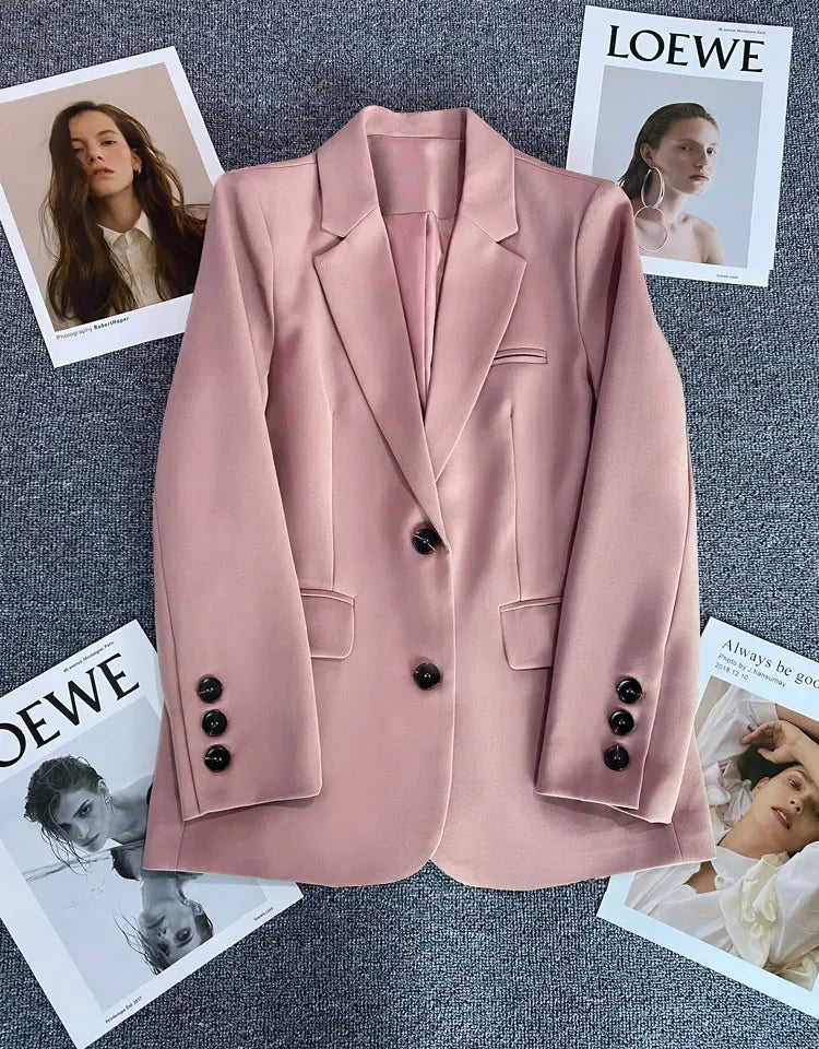 Elegant Long Sleeve Blazer Coat for Women