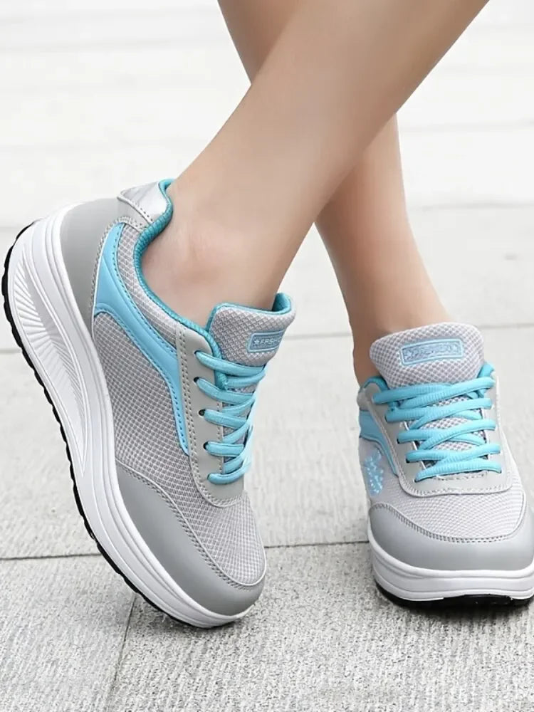 Women Vulcanized Sneakers Shoes Blatform Plus Size