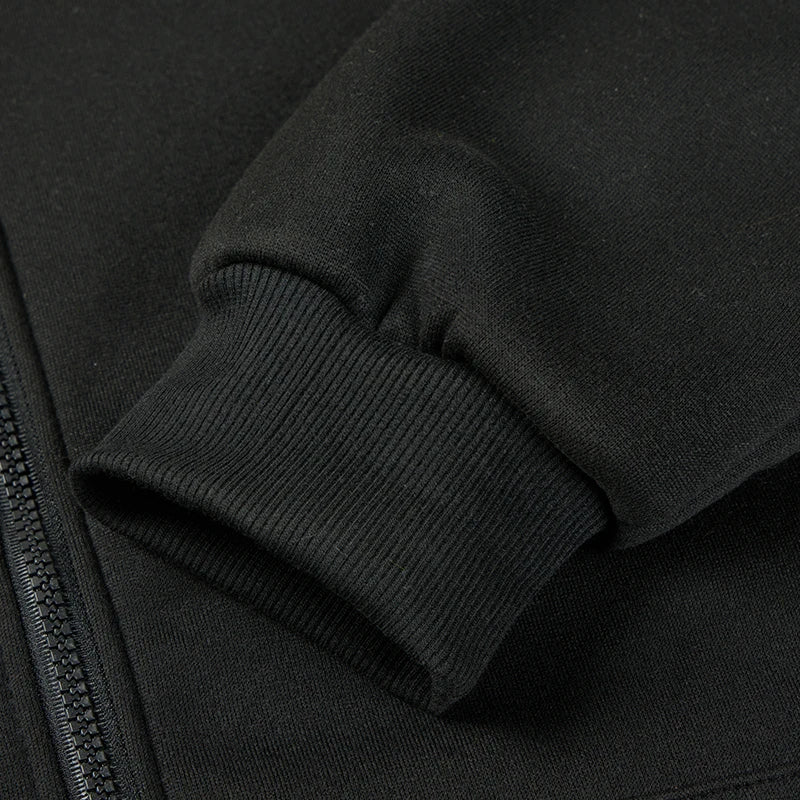 Men's Casual Long Sleeve Zipper Hoodie Jacket
