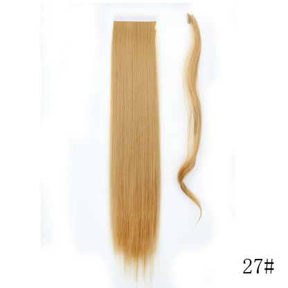 Long Straight Clip-in Ponytail Hair Extension Black