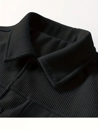 Autumn Corduroy Jacket for Men in Casual Style