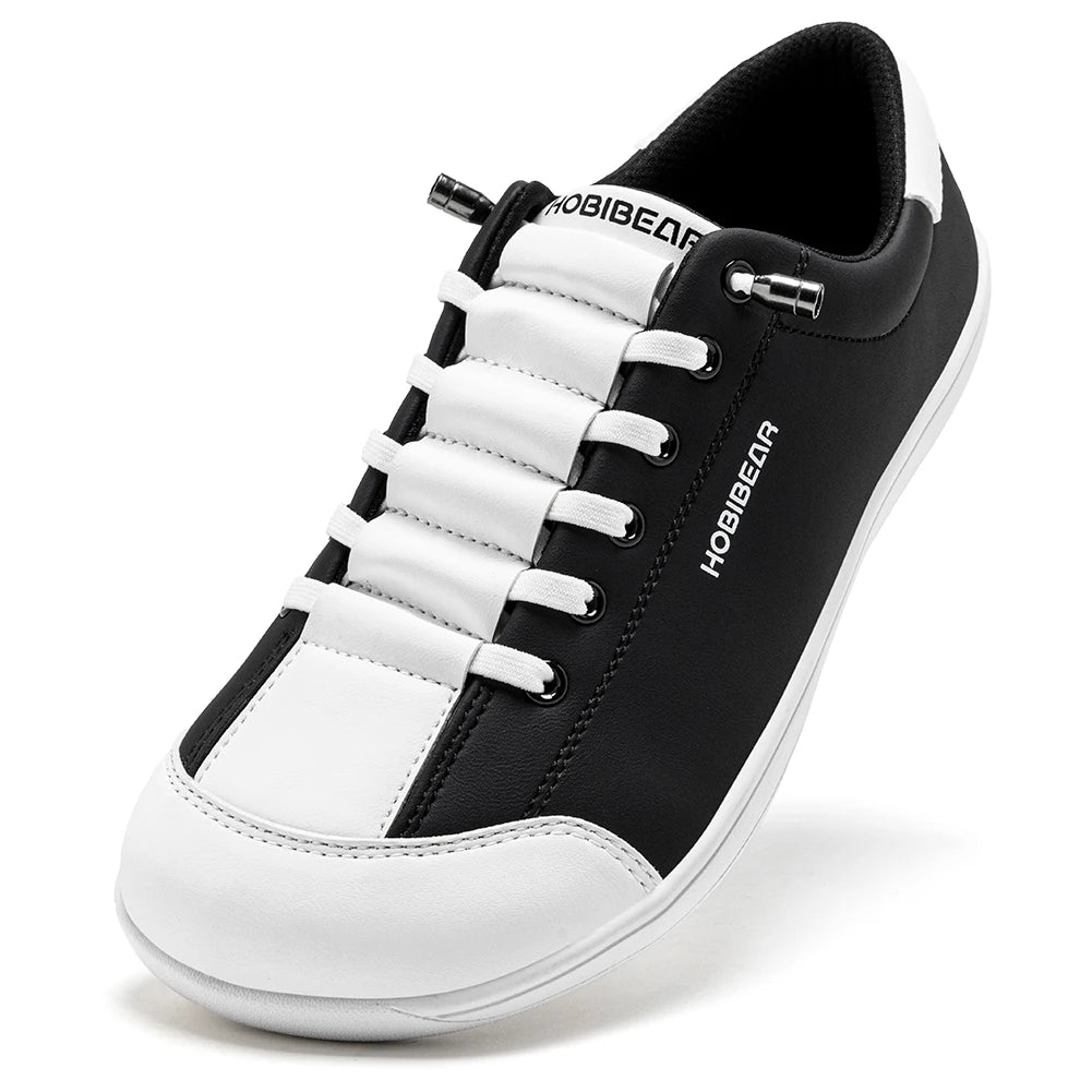 HOBIBEAR Unisex Barefoot Wide Toe Sneakers Artificial Leather