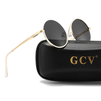 Gorgeous Round Frame Women Sunglasses in Metal