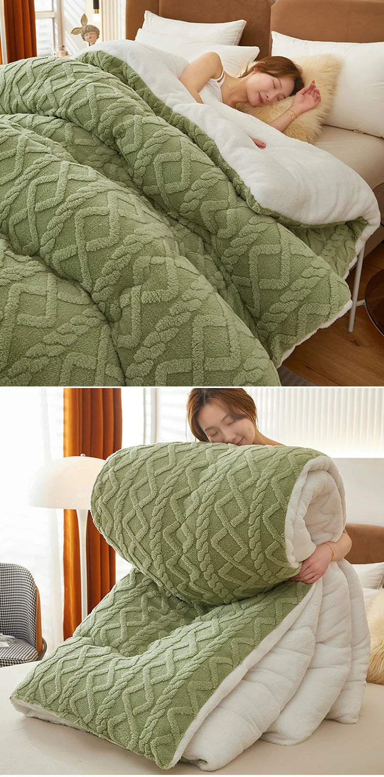 Thick Winter Warm Blanket Artificial Lamb Cashmere