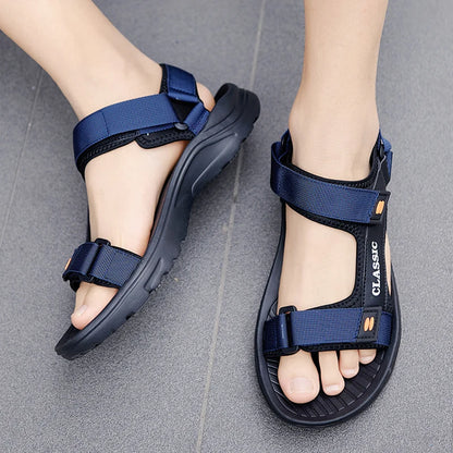 Men's Casual Ankle-Wrap Sandals with EVA Insole