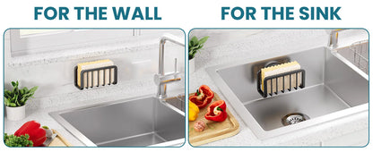 Stainless Steel Sink Sponge Rack Organizer