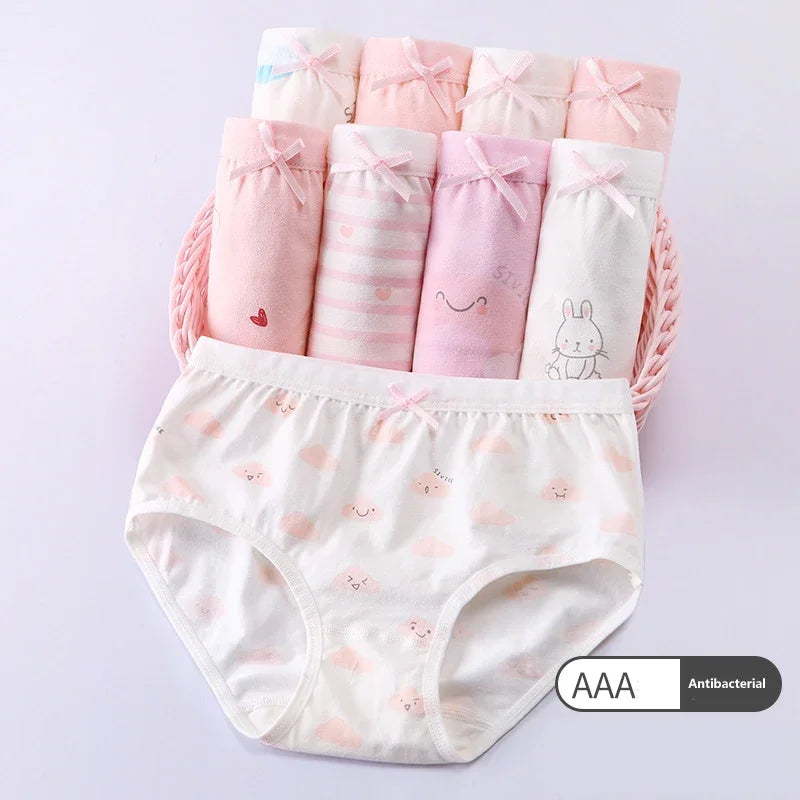 Girls Cotton Triangle Shorts Underwear 7-13 Years