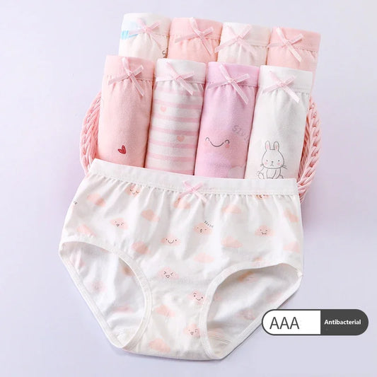 Girls Cotton Triangle Shorts Underwear 7-13 Years
