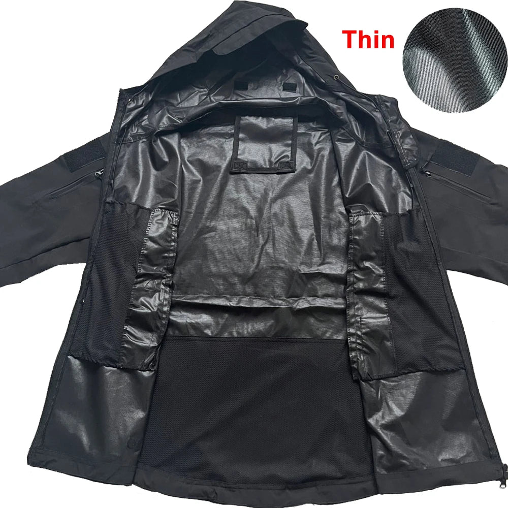 Military Shark Skin Soft Shell Jacket Men Tactical Waterproof