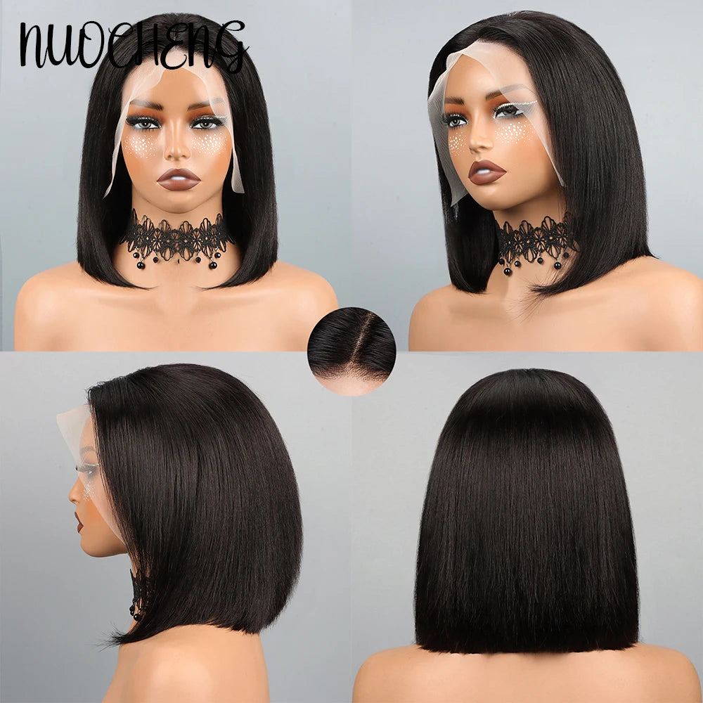 Human Hair 13X4 Lace Frontal Bob Wig for Black Women