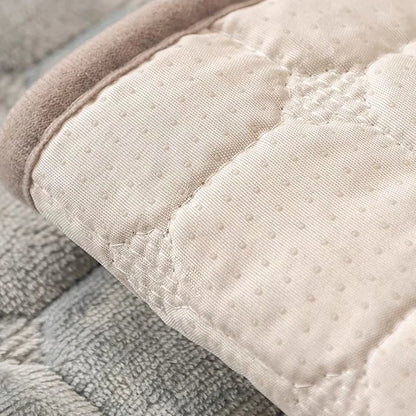 Flannel Sofa Cushion Non-Slip Plush Backrest Cover
