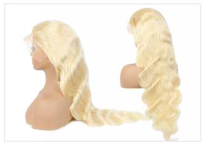 Honey Blonde Body Wave Lace Frontal Wig Brazilian Hair