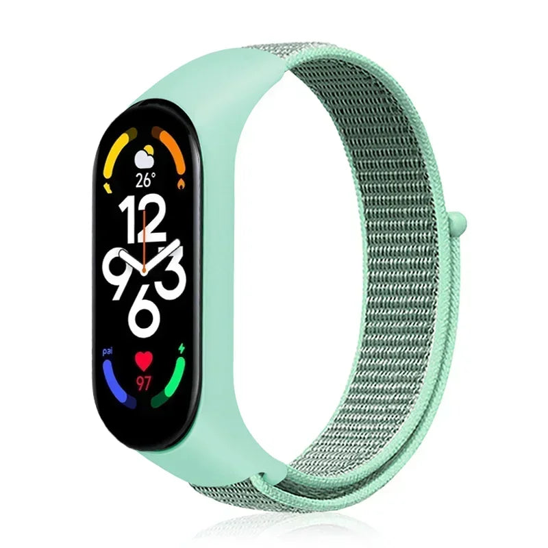 Nylon Adjustable Watchband for Xiaomi Mi Band 3 4 5 6 7