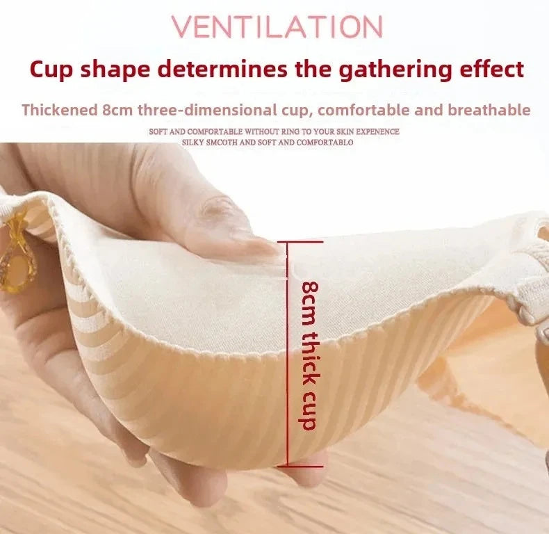 8cm Thickened Wireless Push Up Bra for Women
