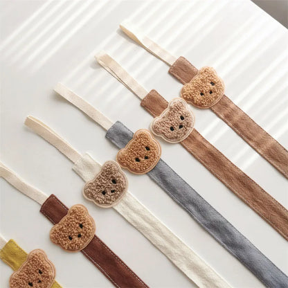 Cute Bear Baby Pacifier Chain Clip Holder