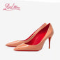 Elegant Black Patent Leather High Heel Pumps for Women