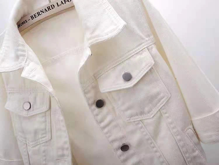 Women Cotton Denim Jacket Casual Spring Autumn Coat