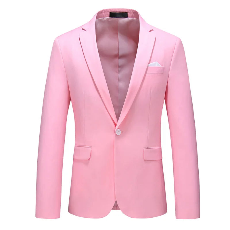 Bright Green Men's Blazer, Polyester Slim Fit Jacket