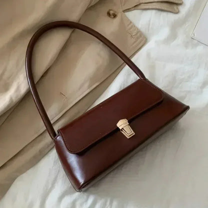 Luxury Women's Crossbody Shoulder Bag in Solid Color