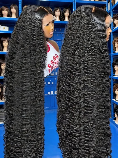 Jerry Curly 13x6 HD Lace Front Human Hair Wig 40 Inch
