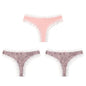 BZEL Women Lace Thong Panties Low-Waist G-String Leopard