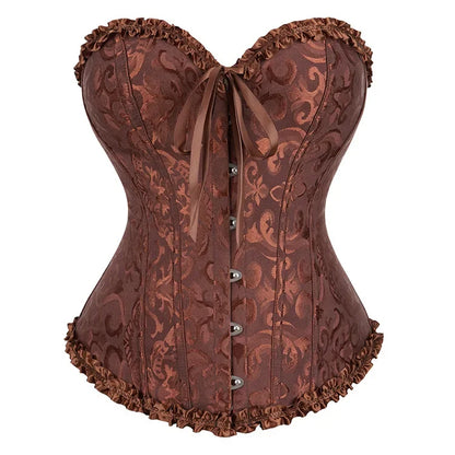 Gothic Lace Up Corset Shapewear for Women