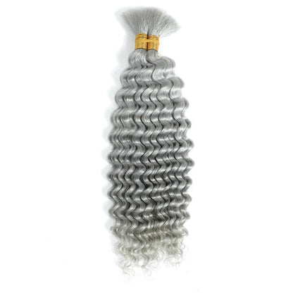 Deep Wave Bulk Human Hair 100g for Braiding