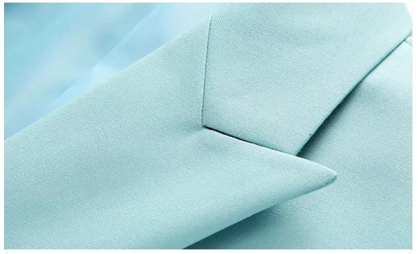 Men's Solid Color Formal Suit Jacket Slim Fit Blazer