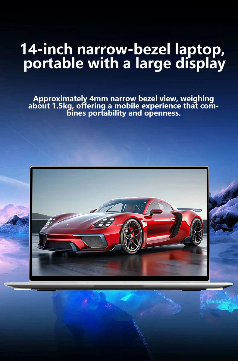 LENO 14.1 Inch Ultra Slim Laptop Windows 11 16GB 2TB SSD