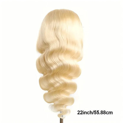 613 Body Wave Lace Frontal Wig Human Hair Blonde 30 Inch
