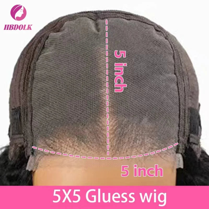 13x6 HD Lace Frontal Wig Human Hair Body Wave Natural Black