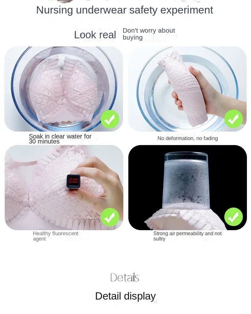 Front Button Nursing Bra for Comfortable Breastfeeding
