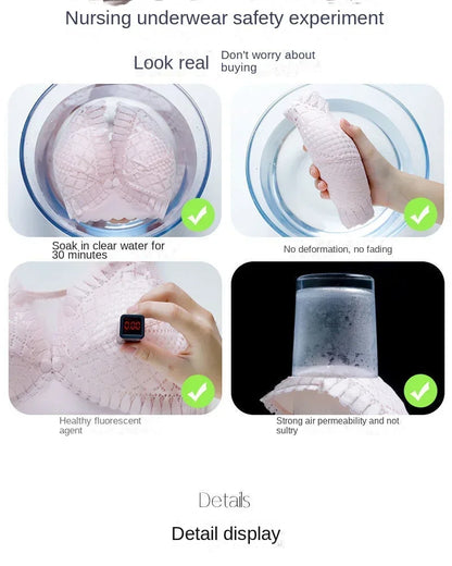 Front Button Nursing Bra for Comfortable Breastfeeding