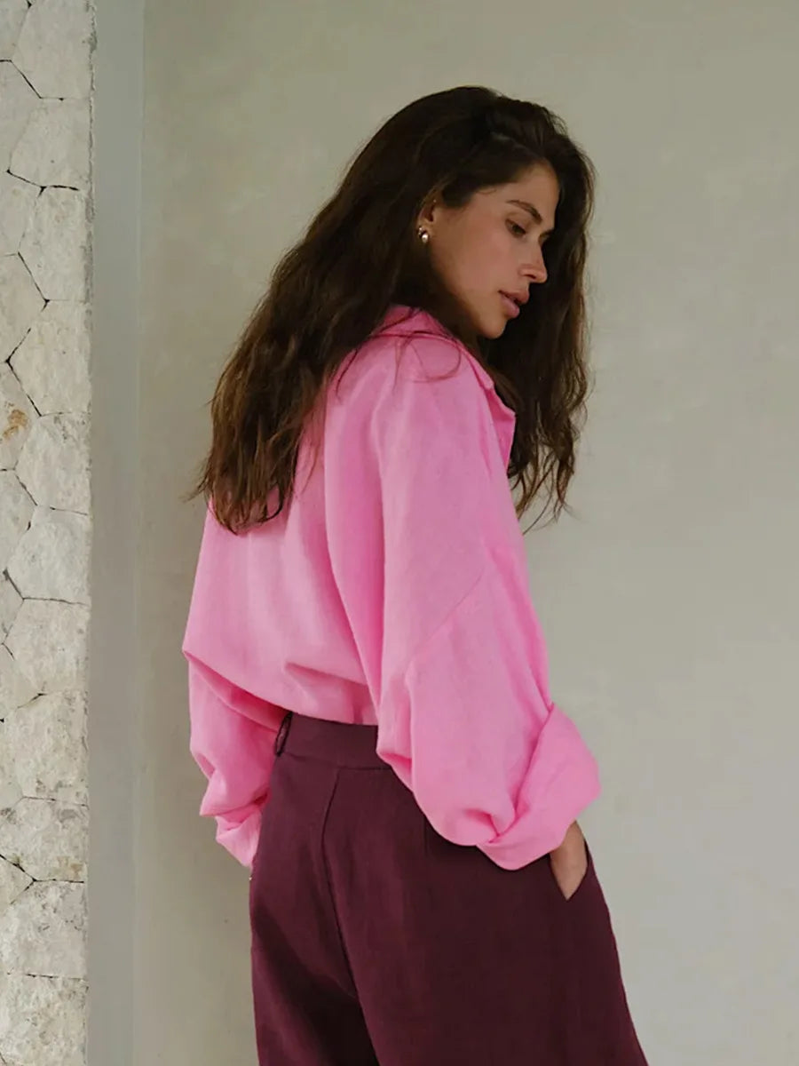 Bornladies Cotton Casual Shirt for Women